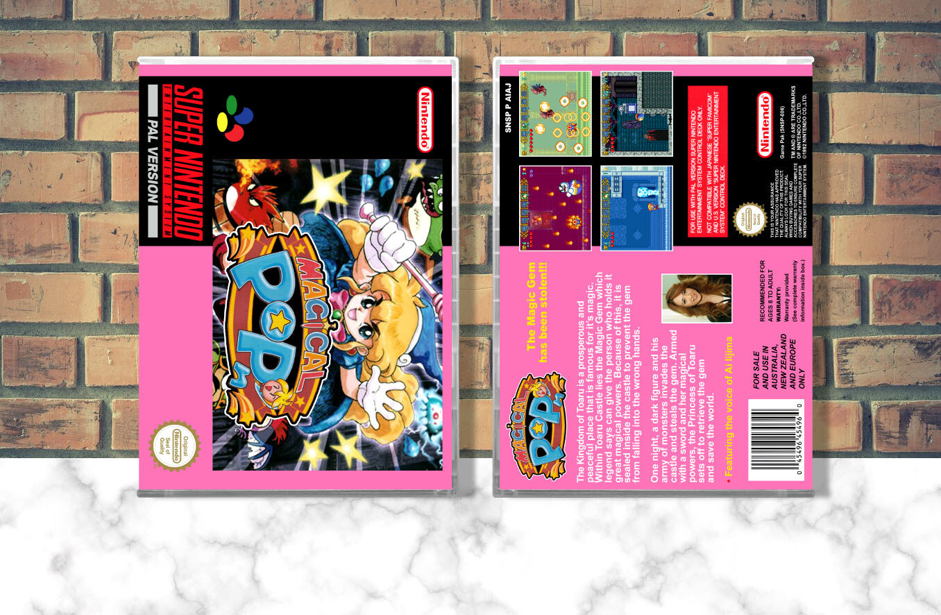 Magical Pop&#39;n (PAL), Case Color: CLEAR (Transparent)