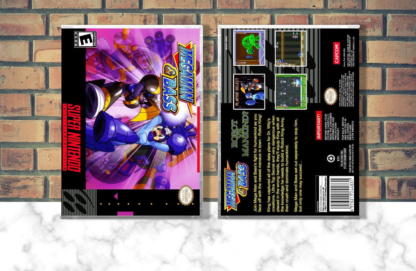 Mega Man &amp; Bass, Case Color: CLEAR (Transparent)