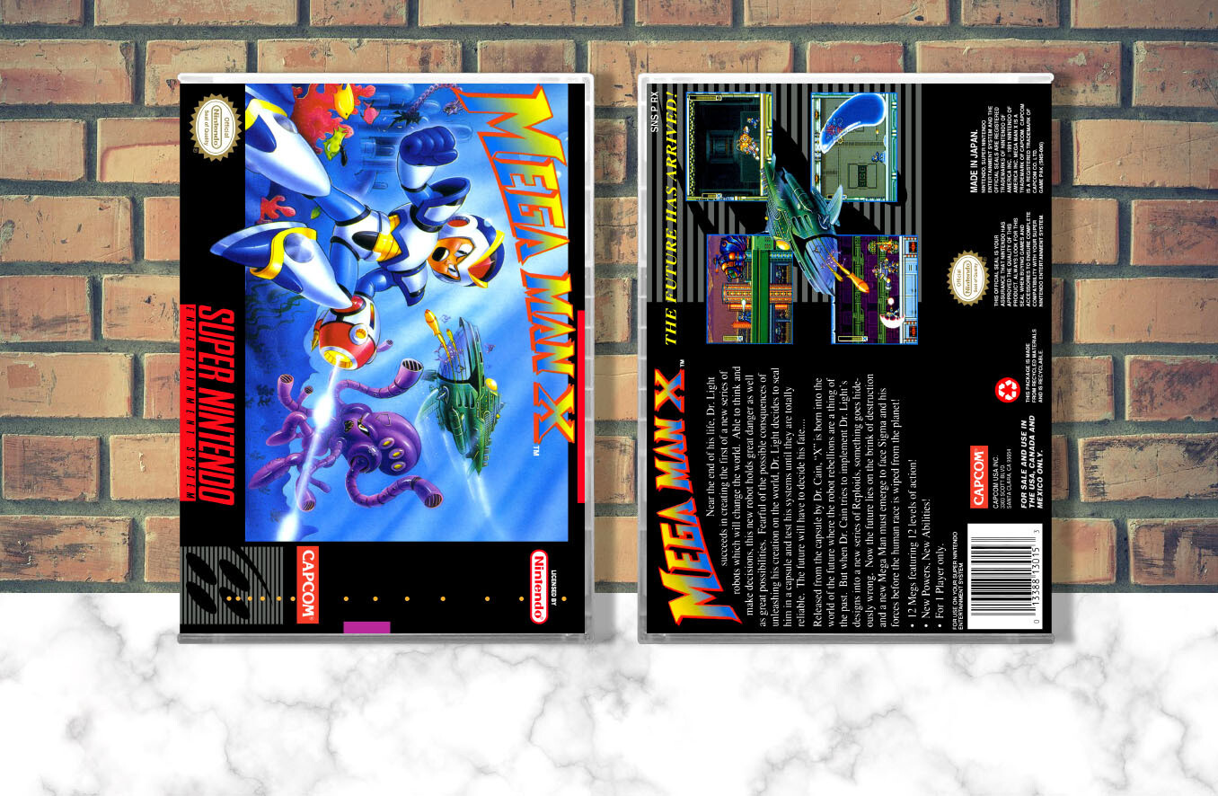 Mega Man X, Case Color: CLEAR (Transparent)