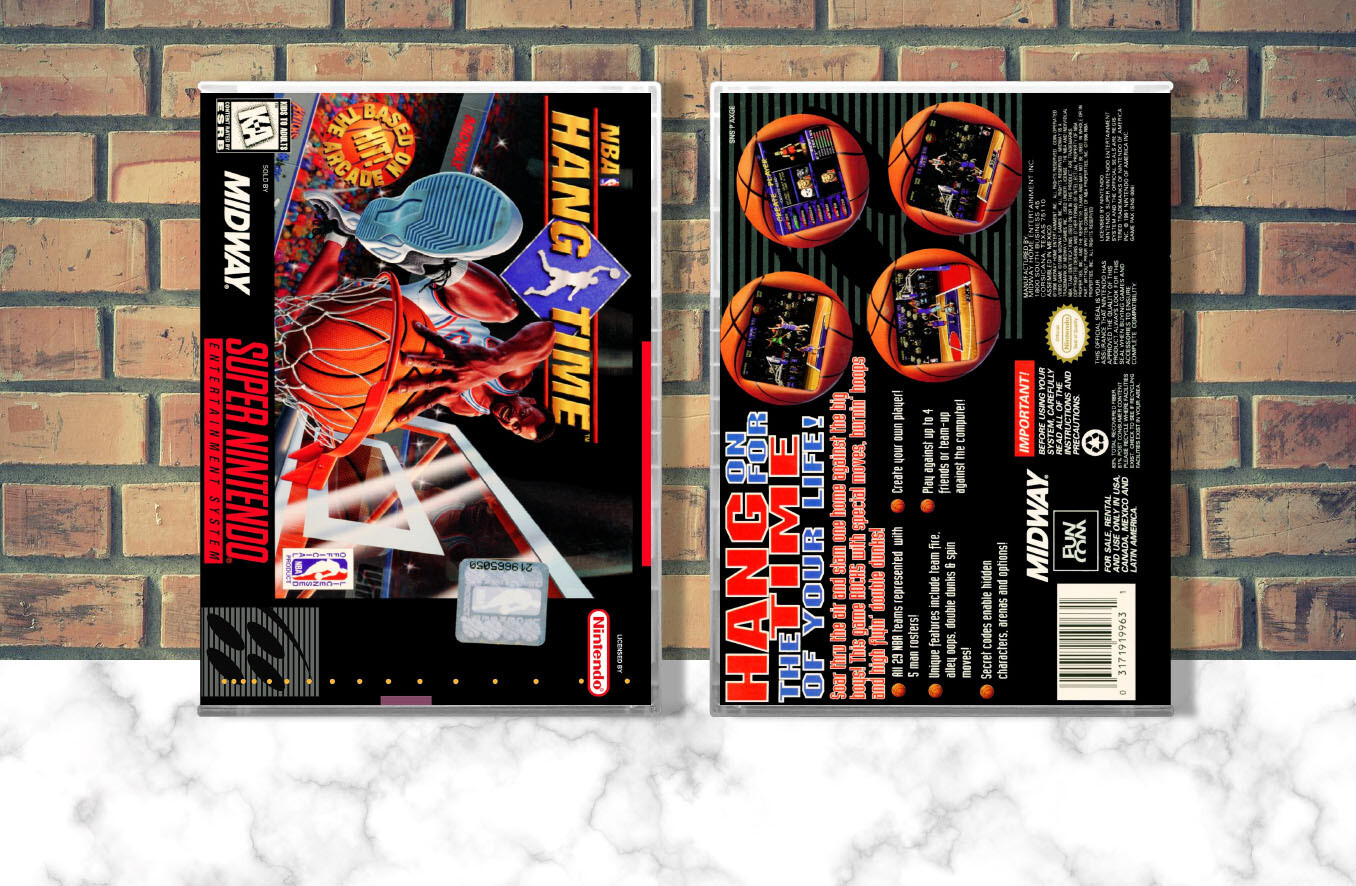 NBA Hangtime, Case Color: CLEAR (Transparent)
