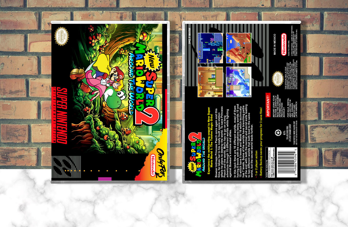 New Super Mario World 2: Around the World, Case Color: CLEAR (Transparent)