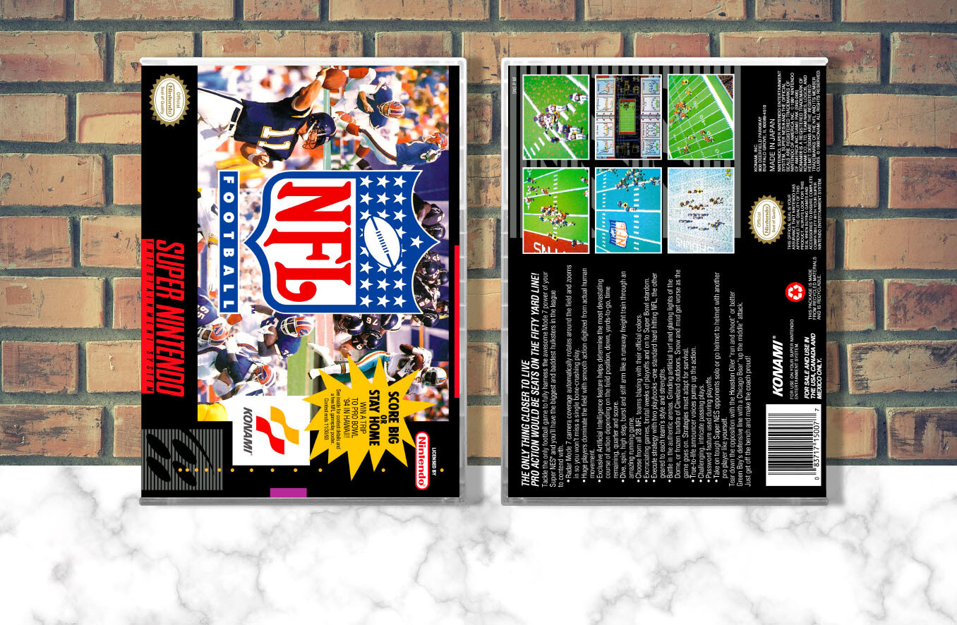 NFL Football, Case Color: CLEAR (Transparent)