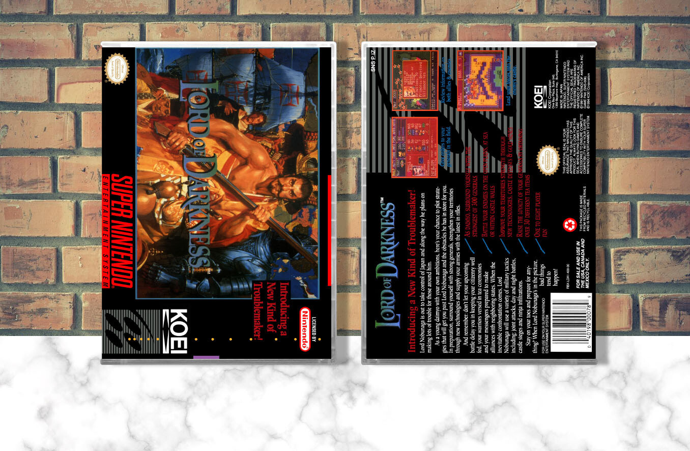 Nobunaga&#39;s Ambition: Lord of Darkness, Case Color: CLEAR (Transparent)