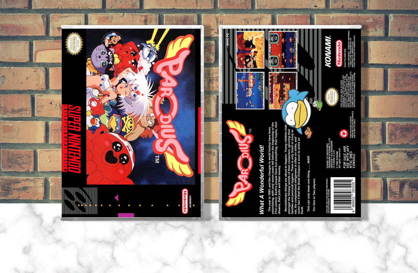 Parodius: Non-Sense Fantasy, Case Color: CLEAR (Transparent)