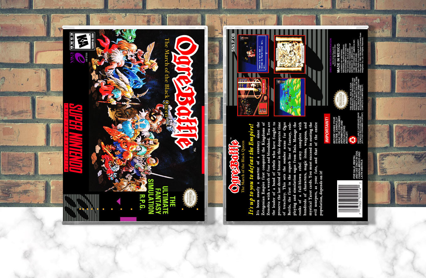 Ogre Battle: March of the Black Queen, Case Color: CLEAR (Transparent)