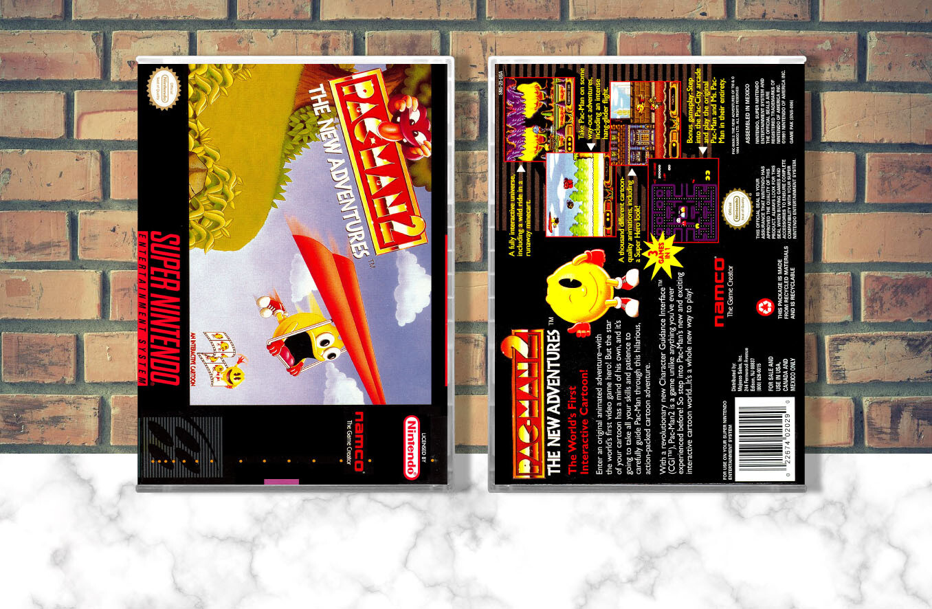 Pac-Man 2: The New Adventures, Case Color: CLEAR (Transparent)