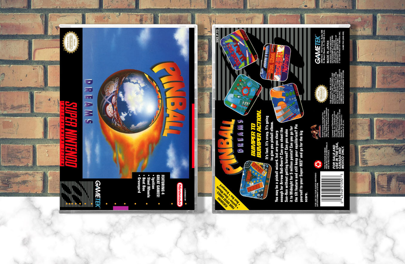 Pinball Dreams, Case Color: CLEAR (Transparent)