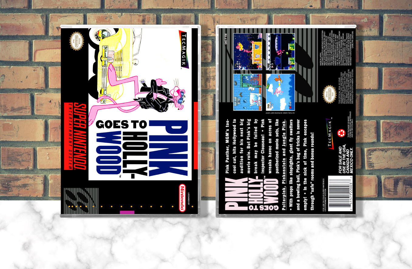 Pink Panther in Pink Goes to Hollywood, Case Color: CLEAR (Transparent)