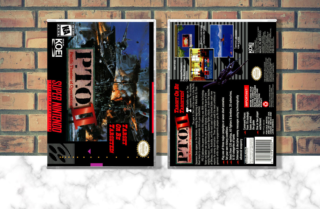 P.T.O. II: Pacific Theater of Operations, Case Color: CLEAR (Transparent)