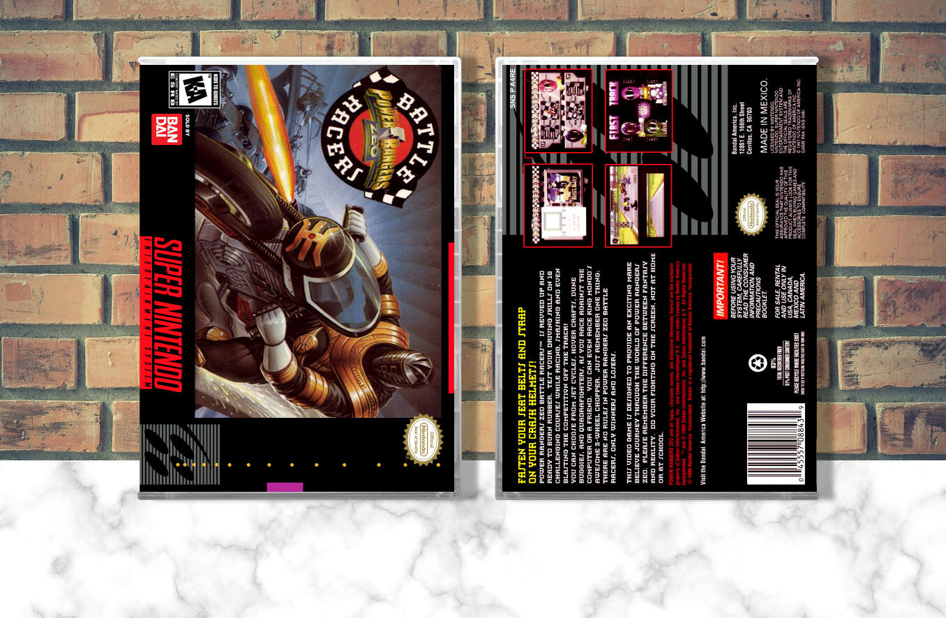 Power Rangers Zeo: Battle Racers, Case Color: CLEAR (Transparent)