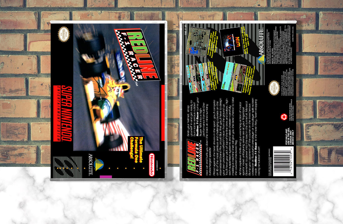 Redline F-1 Racer, Case Color: CLEAR (Transparent)