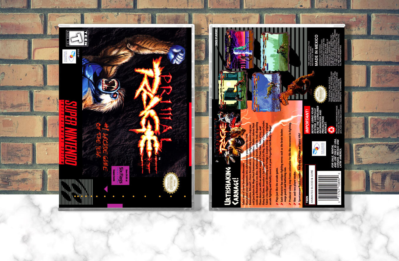 Primal Rage, Case Color: CLEAR (Transparent)