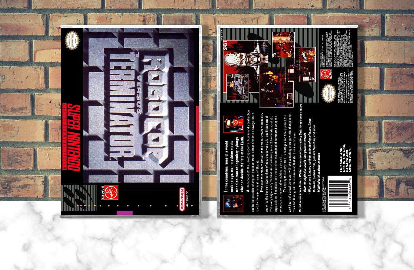 Robocop versus The Terminator, Case Color: CLEAR (Transparent)