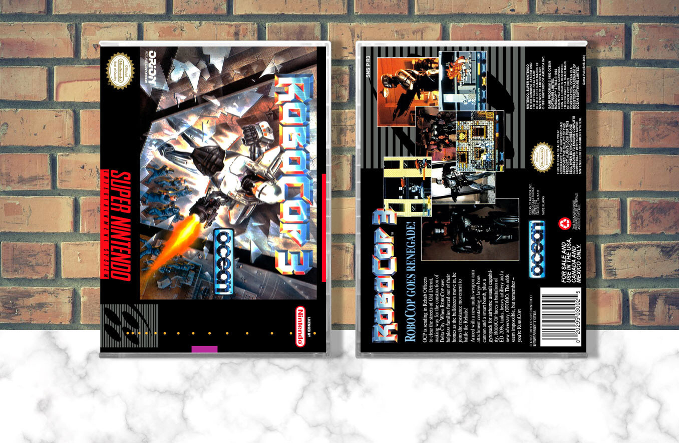 RoboCop 3, Case Color: CLEAR (Transparent)