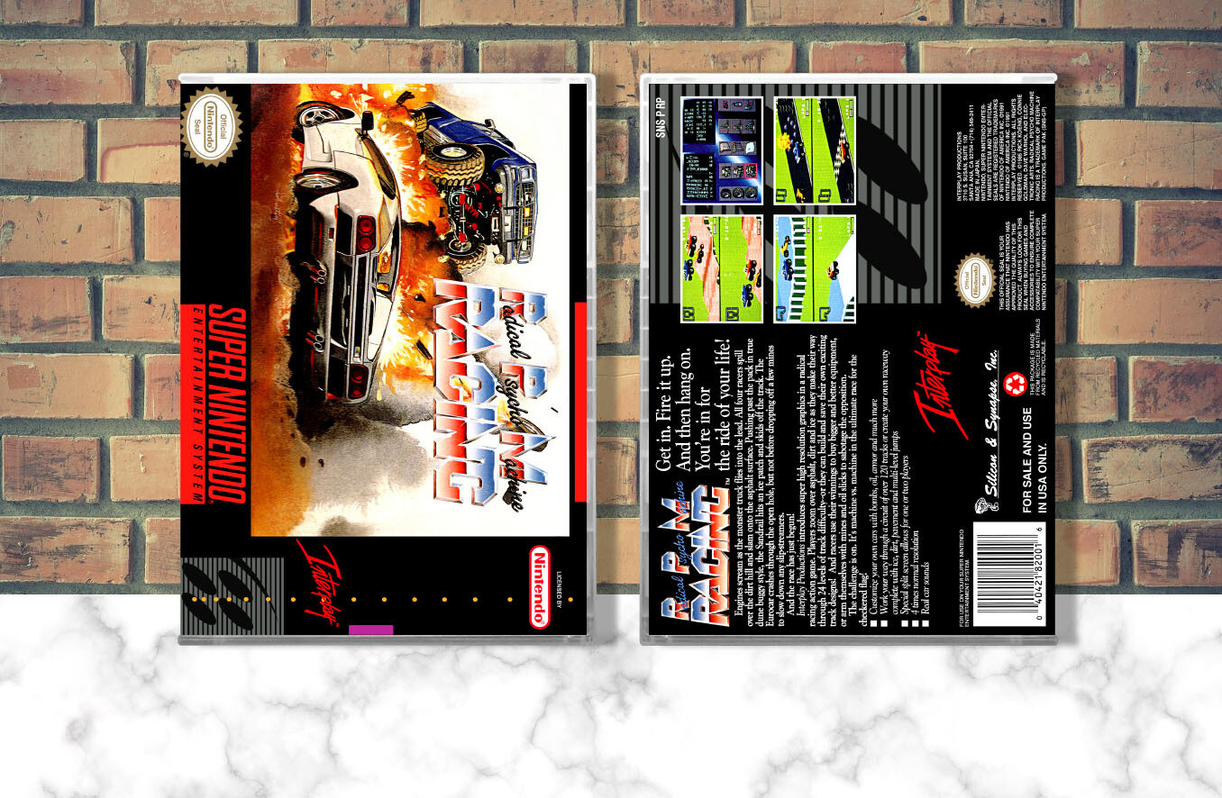 RPM Racing, Case Color: CLEAR (Transparent)