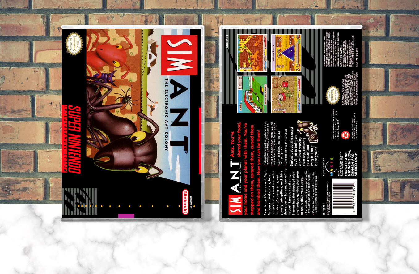 SimAnt, Case Color: CLEAR (Transparent)