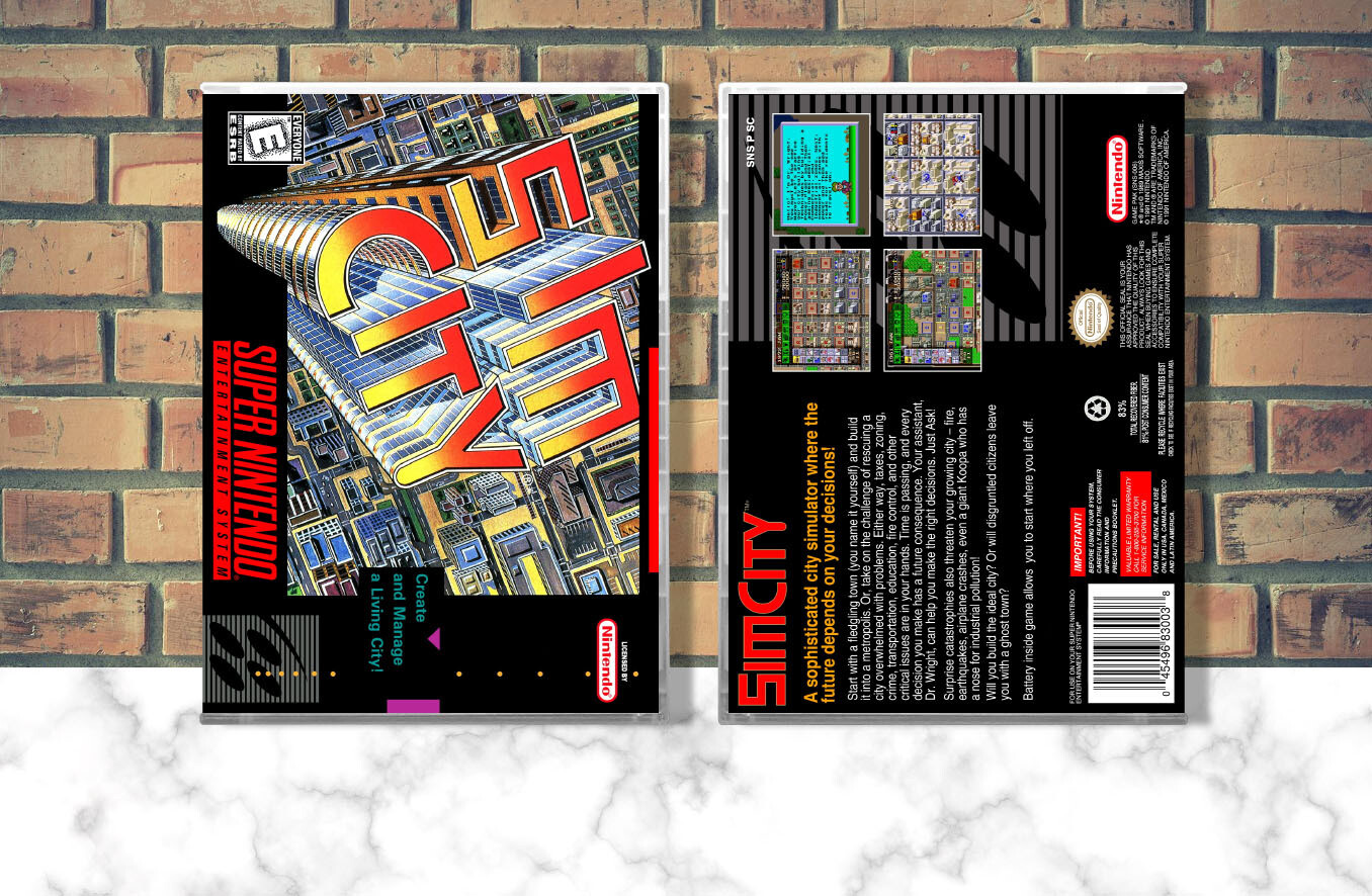 Sim City, Case Color: CLEAR (Transparent)