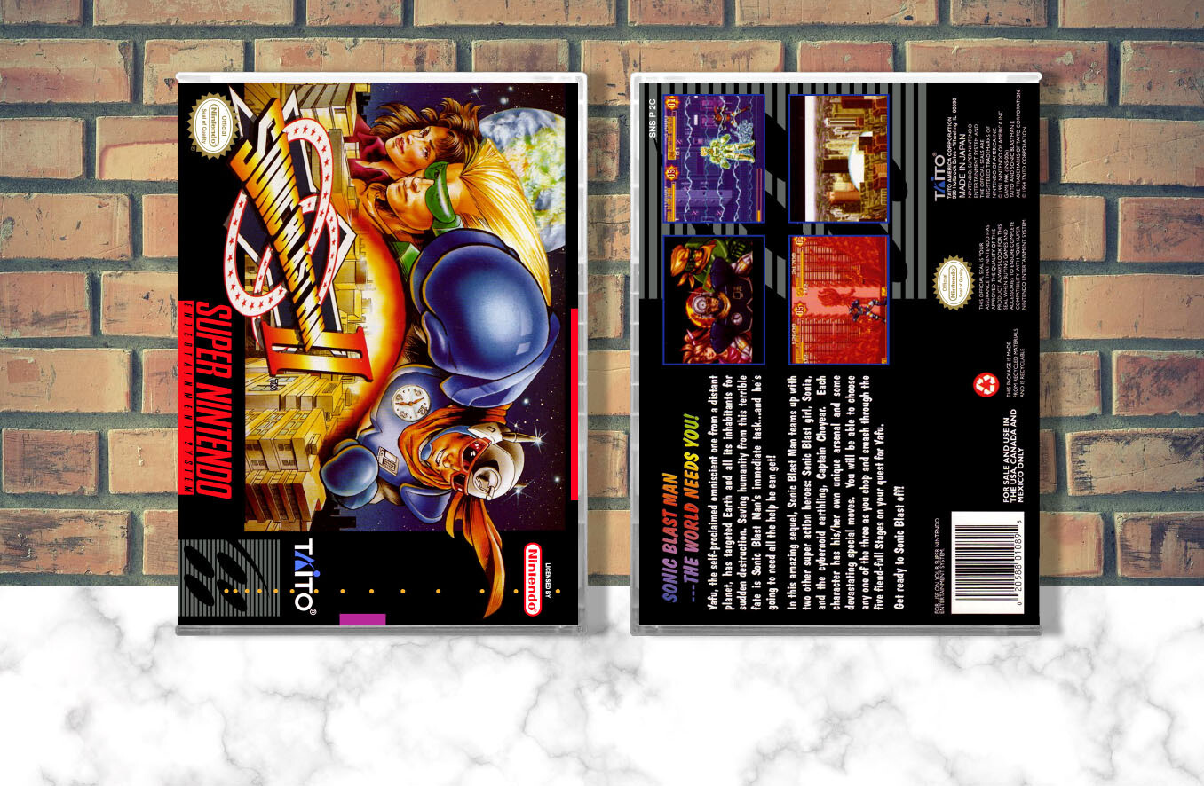 Sonic Blast Man II, Case Color: CLEAR (Transparent)