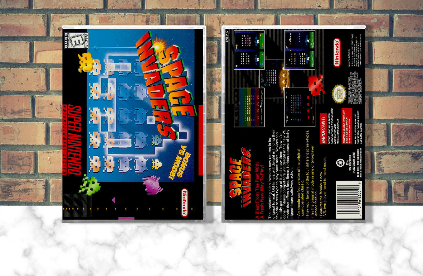 Space Invaders, Case Color: CLEAR (Transparent)