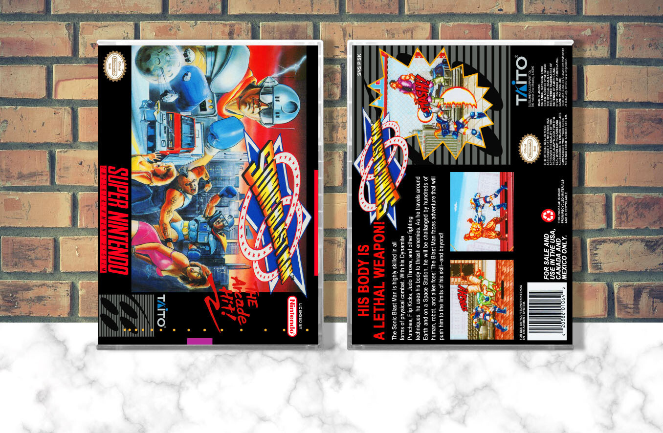 Sonic Blast Man, Case Color: CLEAR (Transparent)