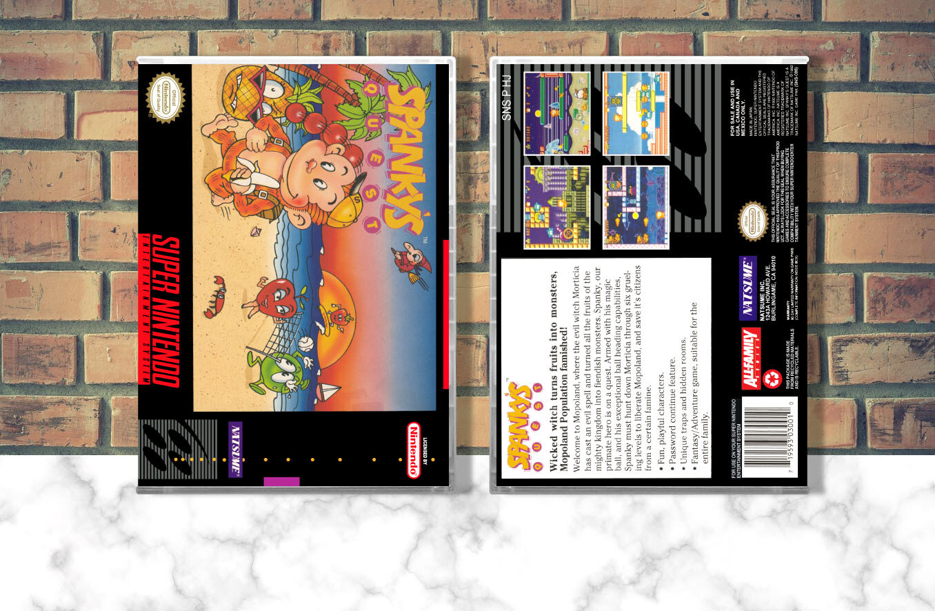 Spanky&#39;s Quest, Case Color: CLEAR (Transparent)