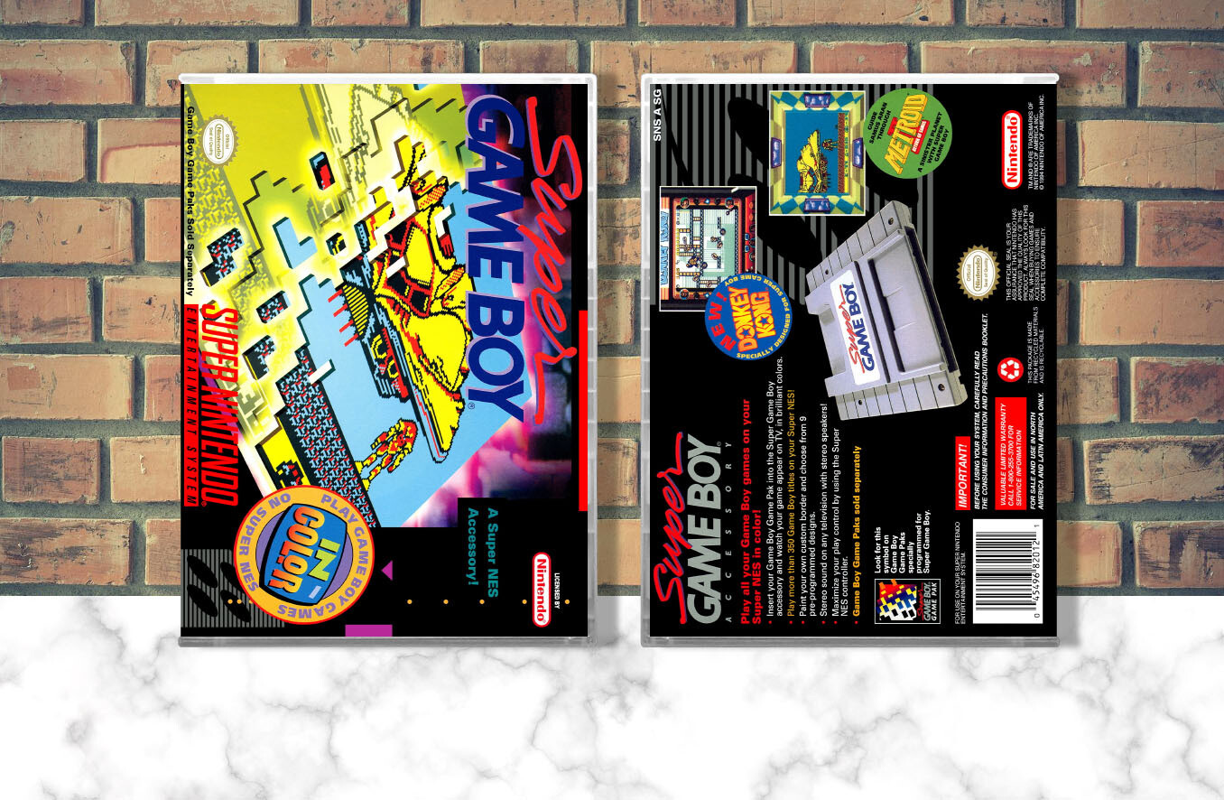 Super Gameboy [Modded Case], Case Color: CLEAR (Transparent)