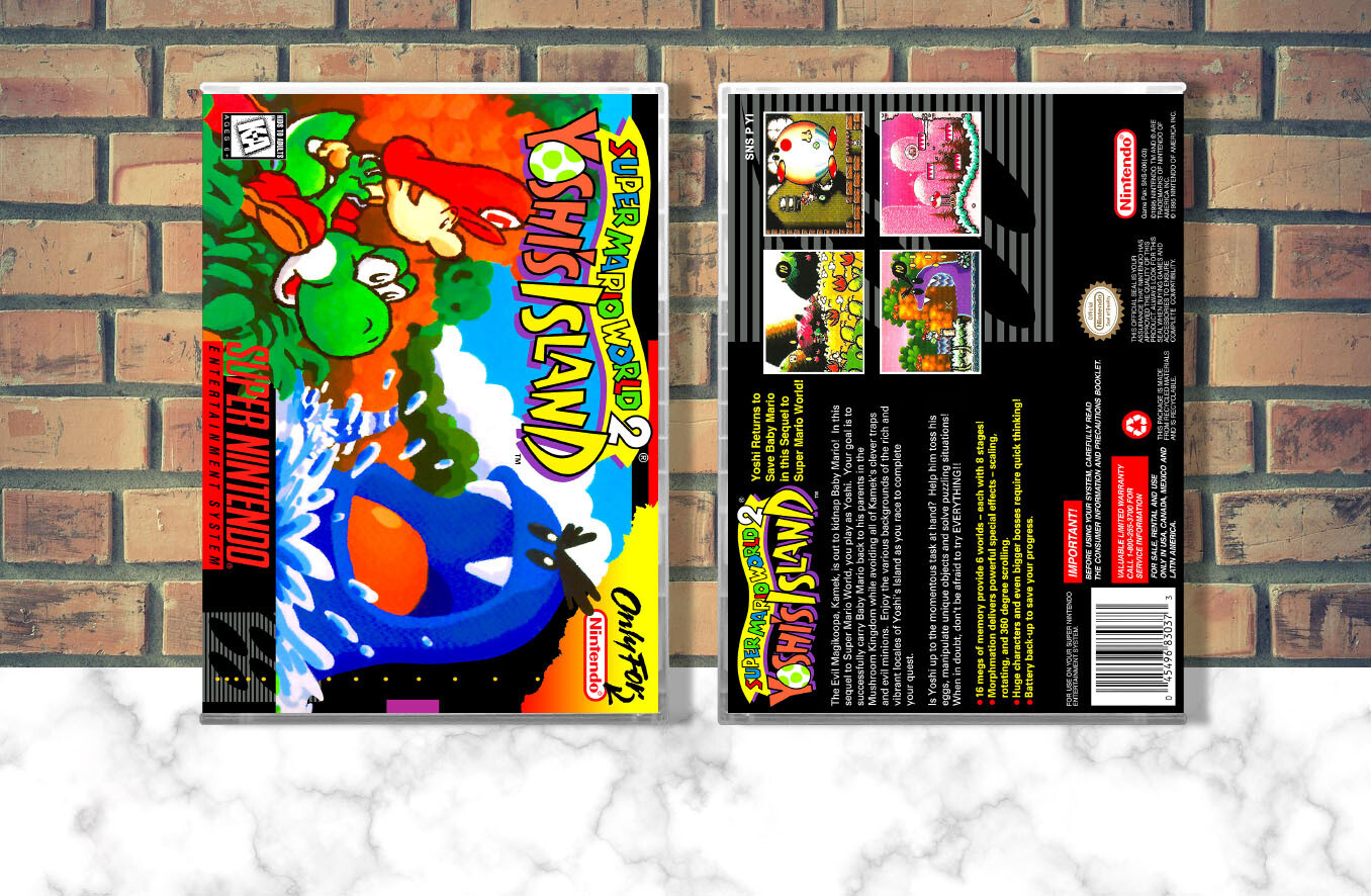 Super Mario World 2: Yoshi&#39;s Island, Case Color: CLEAR (Transparent)