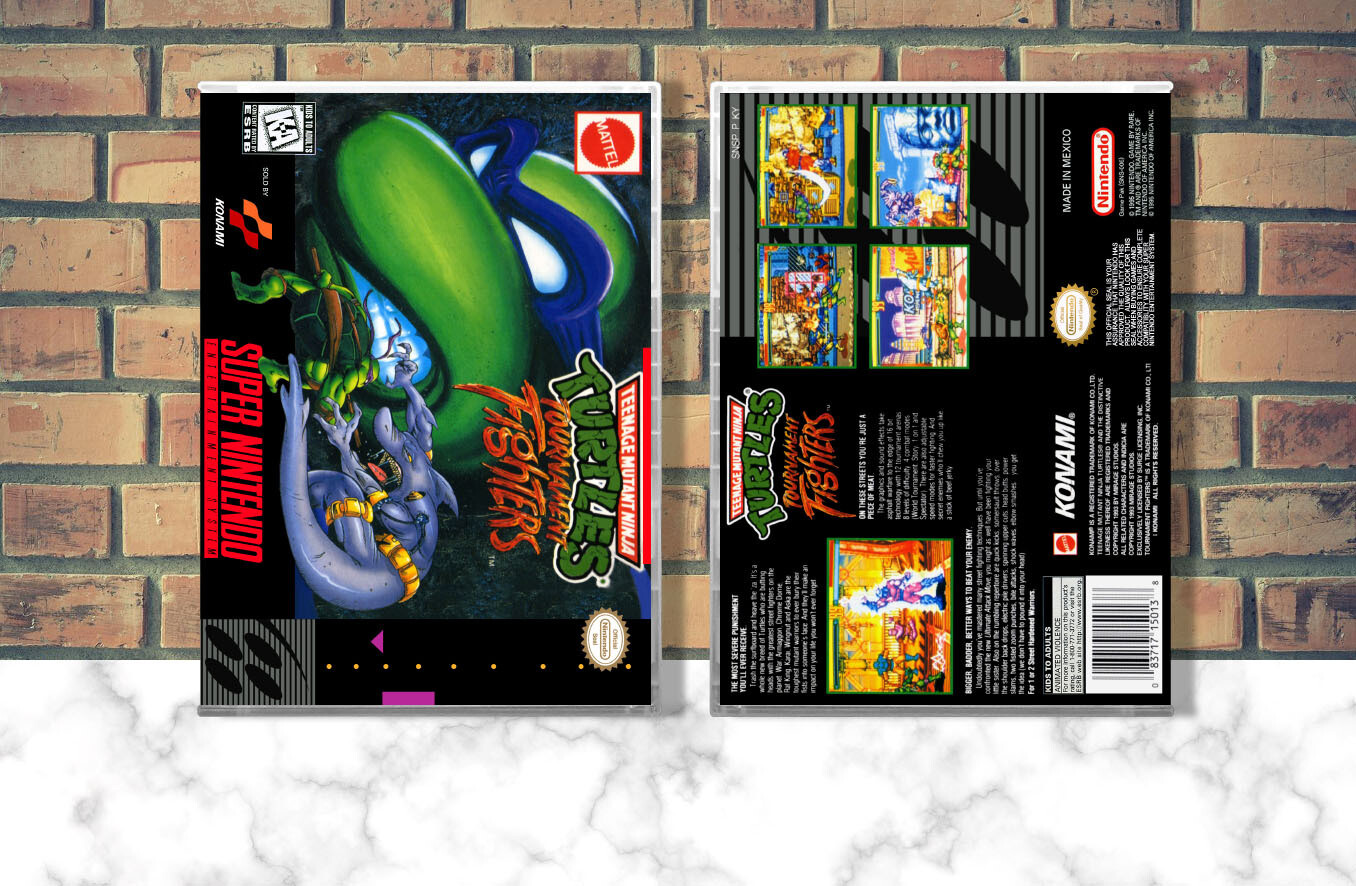 Teenage Mutant Ninja Turtles: Tournament Fighters, Case Color: CLEAR (Transparent)