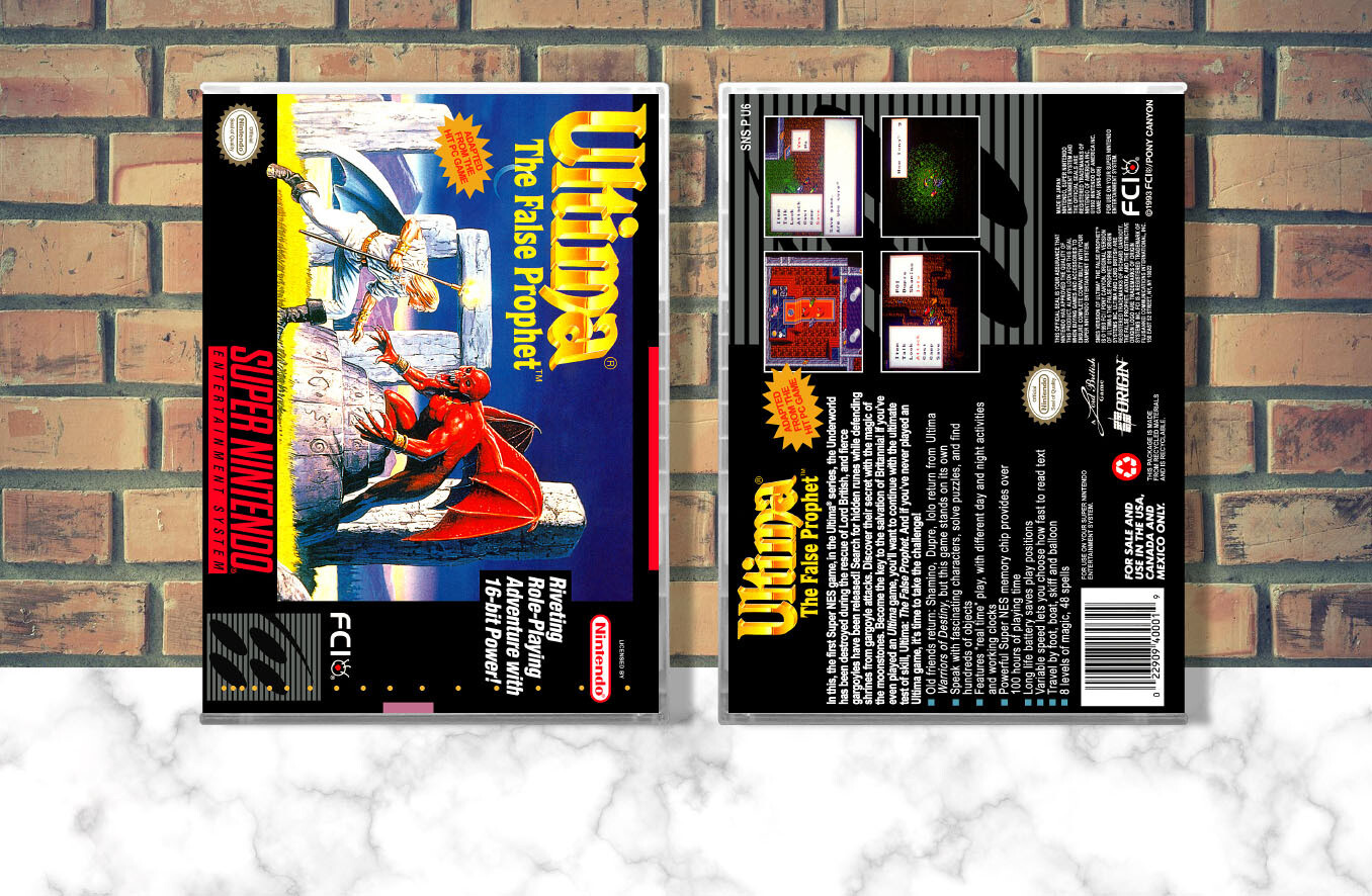 Ultima VI: The False Prophet, Case Color: CLEAR (Transparent)