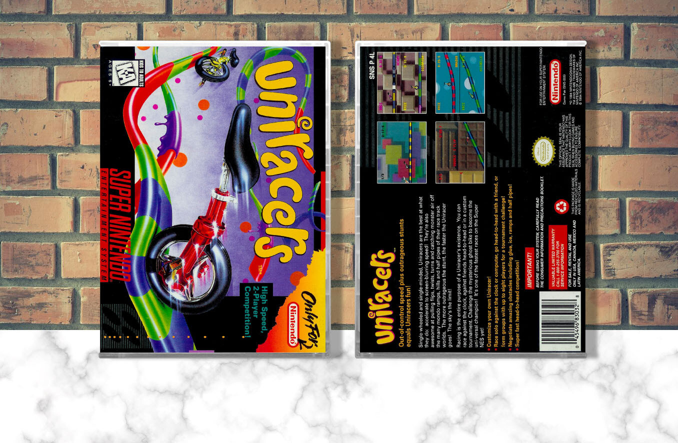 Uniracers, Case Color: CLEAR (Transparent)