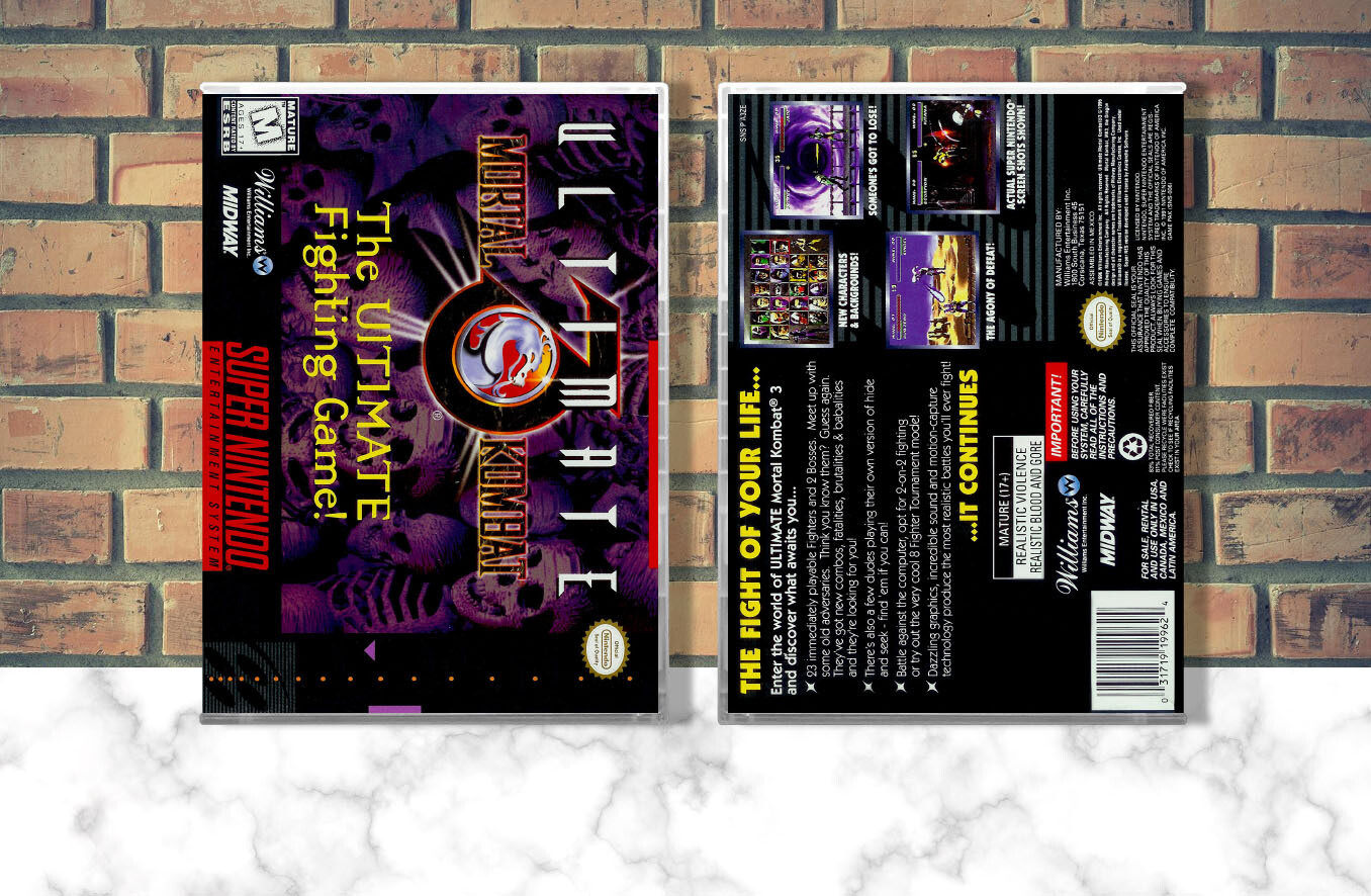 Ultimate Mortal Kombat 3, Case Color: CLEAR (Transparent)