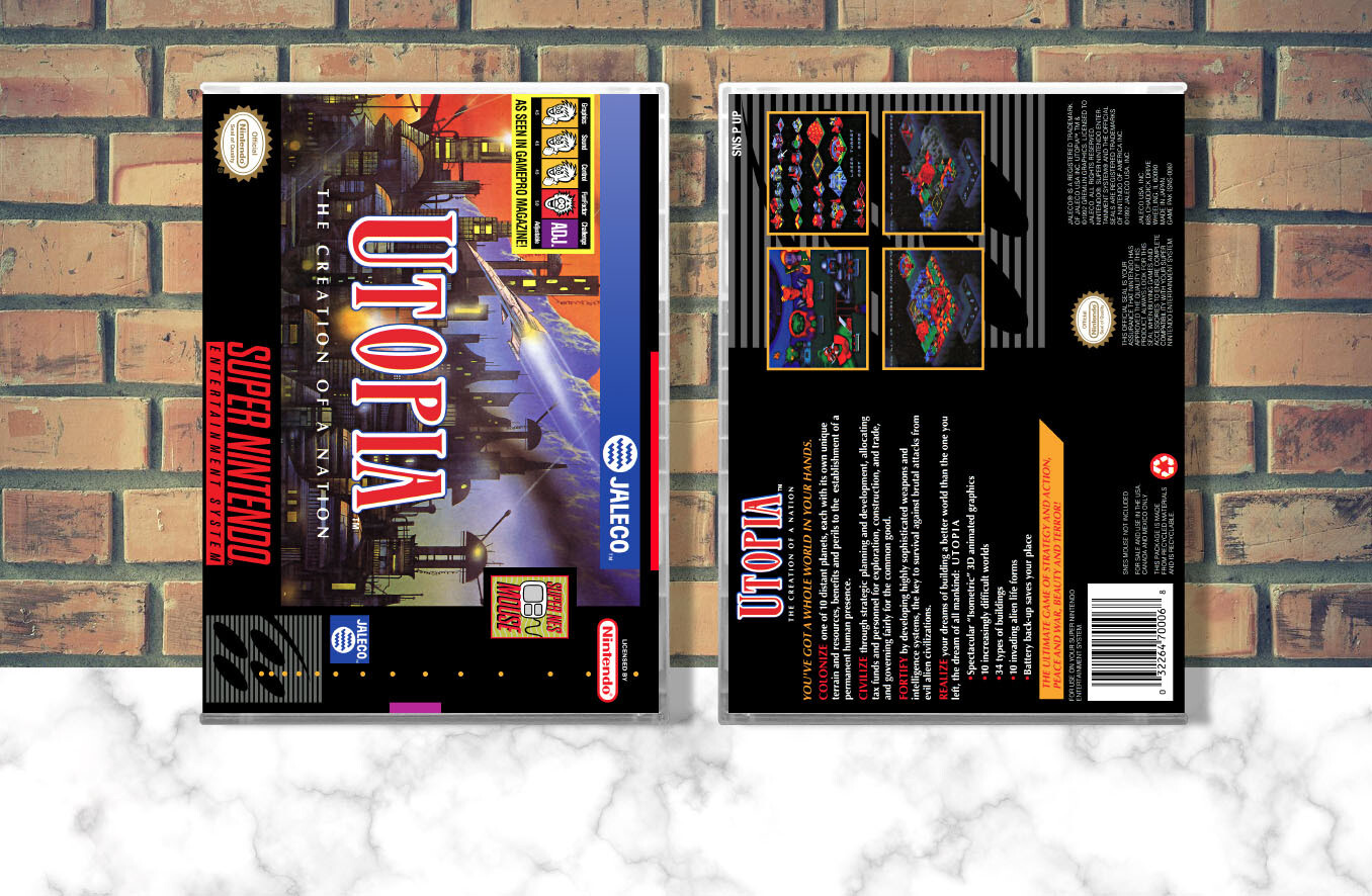 Utopia: The Creation of a Nation, Case Color: CLEAR (Transparent)