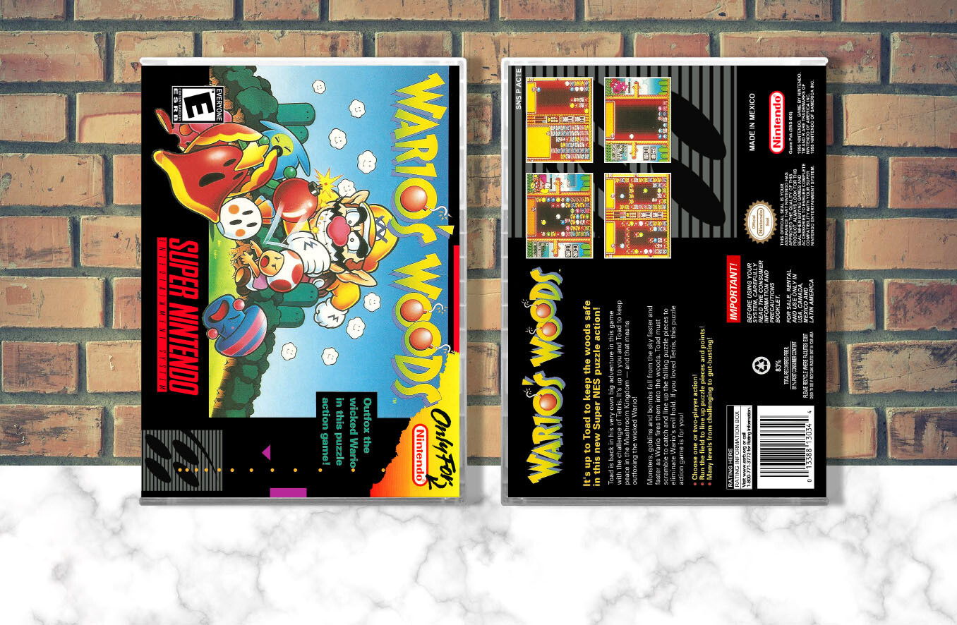 Wario&#39;s Woods, Case Color: CLEAR (Transparent)