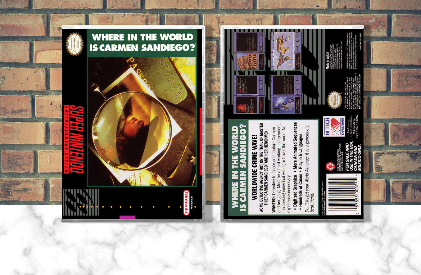 Where in the World is Carmen Sandiego?, Case Color: CLEAR (Transparent)