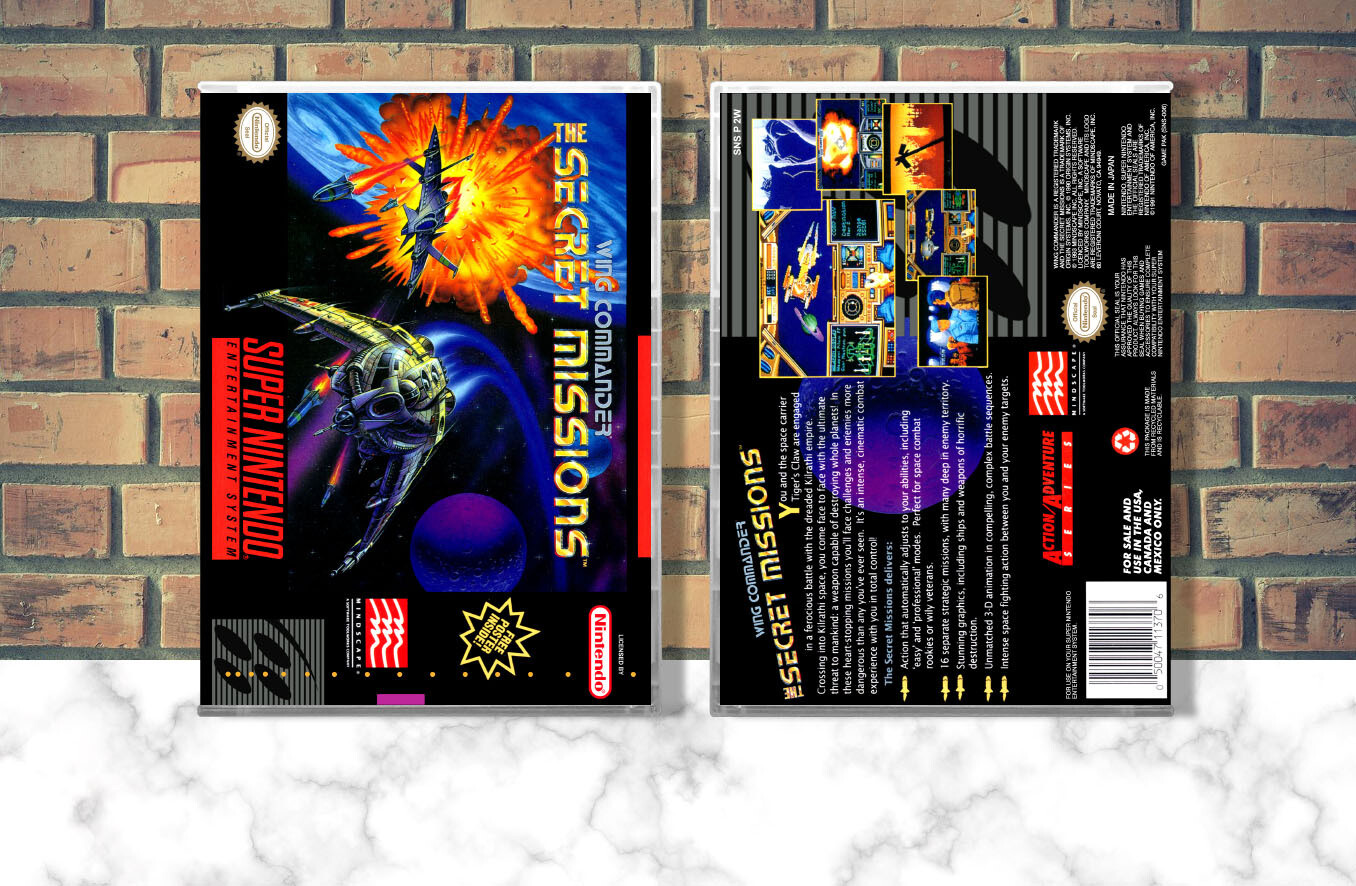 Wing Commander: The Secret Missions, Case Color: CLEAR (Transparent)