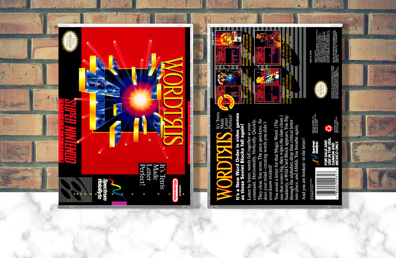 Wordtris, Case Color: CLEAR (Transparent)