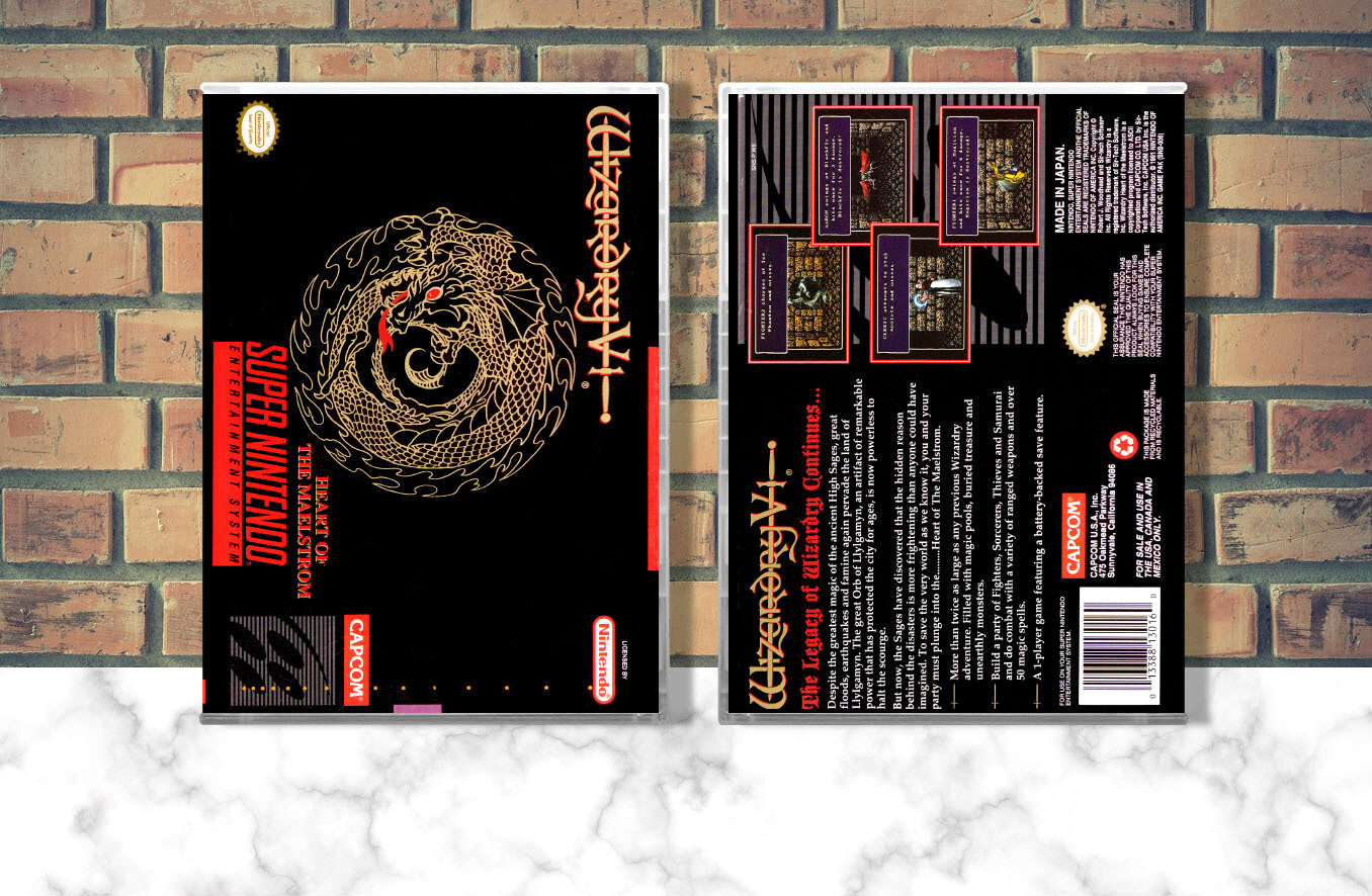 Wizardry V: Heart of the Maelstrom, Case Color: CLEAR (Transparent)