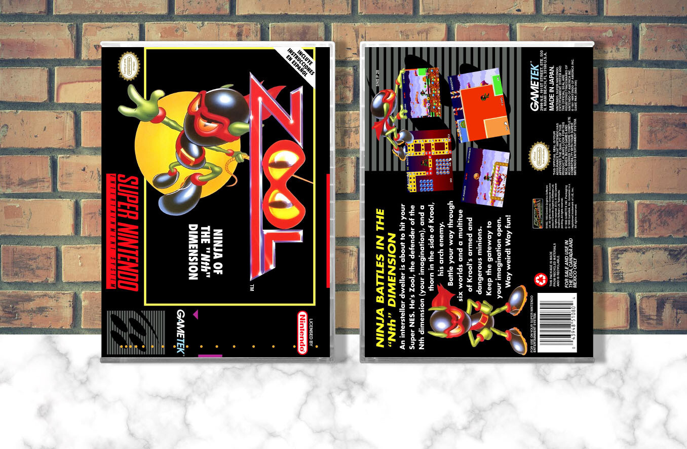 Zool: Ninja of the &quot;Nth&quot; Dimension, Case Color: CLEAR (Transparent)