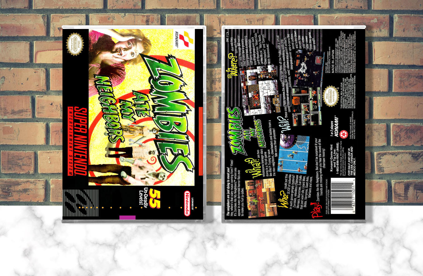 Zombies Ate My Neighbors, Case Color: CLEAR (Transparent)