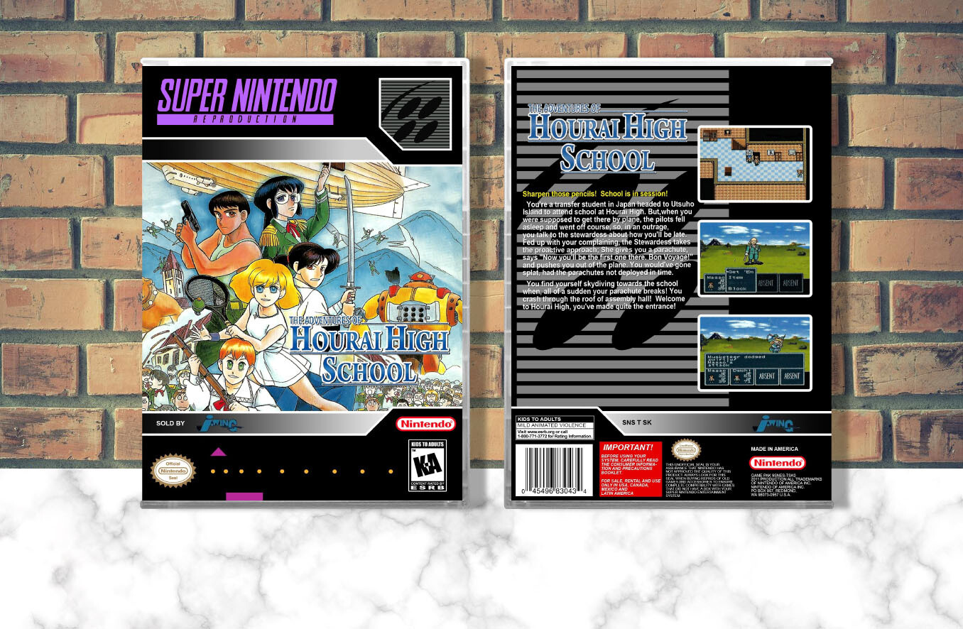 Adventures of Hourai High School, The (Repro Spine), Case Color: CLEAR (Transparent)