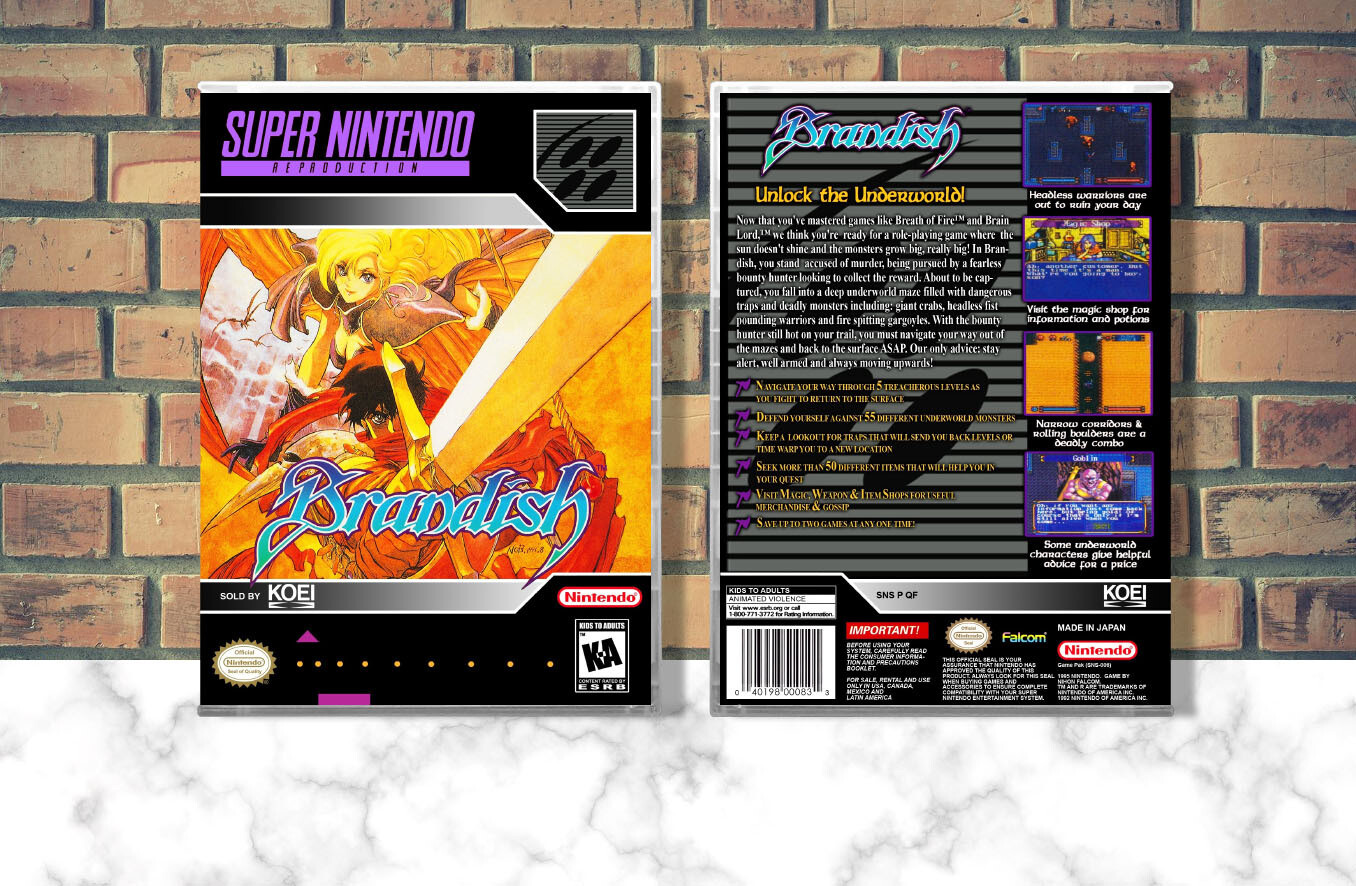 Brandish (Repro Spine), Case Color: CLEAR (Transparent)