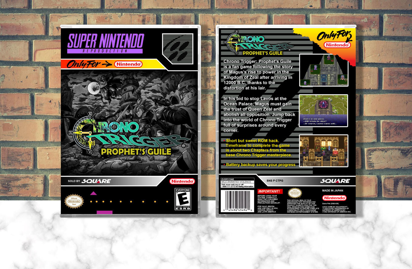 Chrono Trigger: Prophets Guile (Repro Spine), Case Color: CLEAR (Transparent)