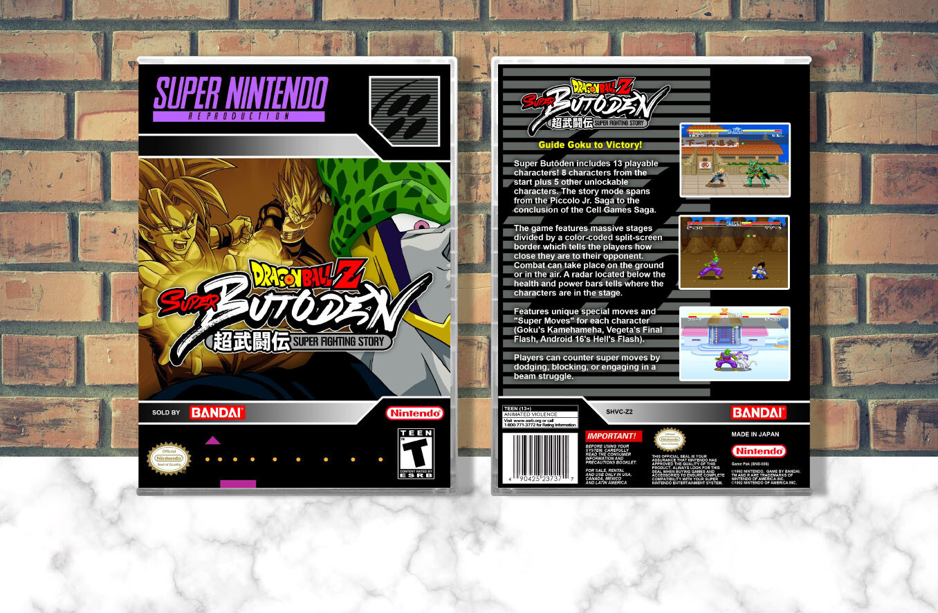 Dragon Ball Z: Super Butoden (Repro Spine), Case Color: CLEAR (Transparent)