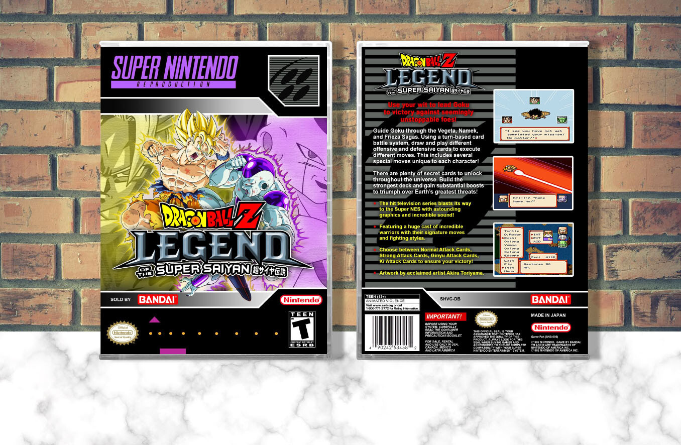 Dragon Ball Z: Super Saiya Densetsu (Repro Spine), Case Color: CLEAR (Transparent)