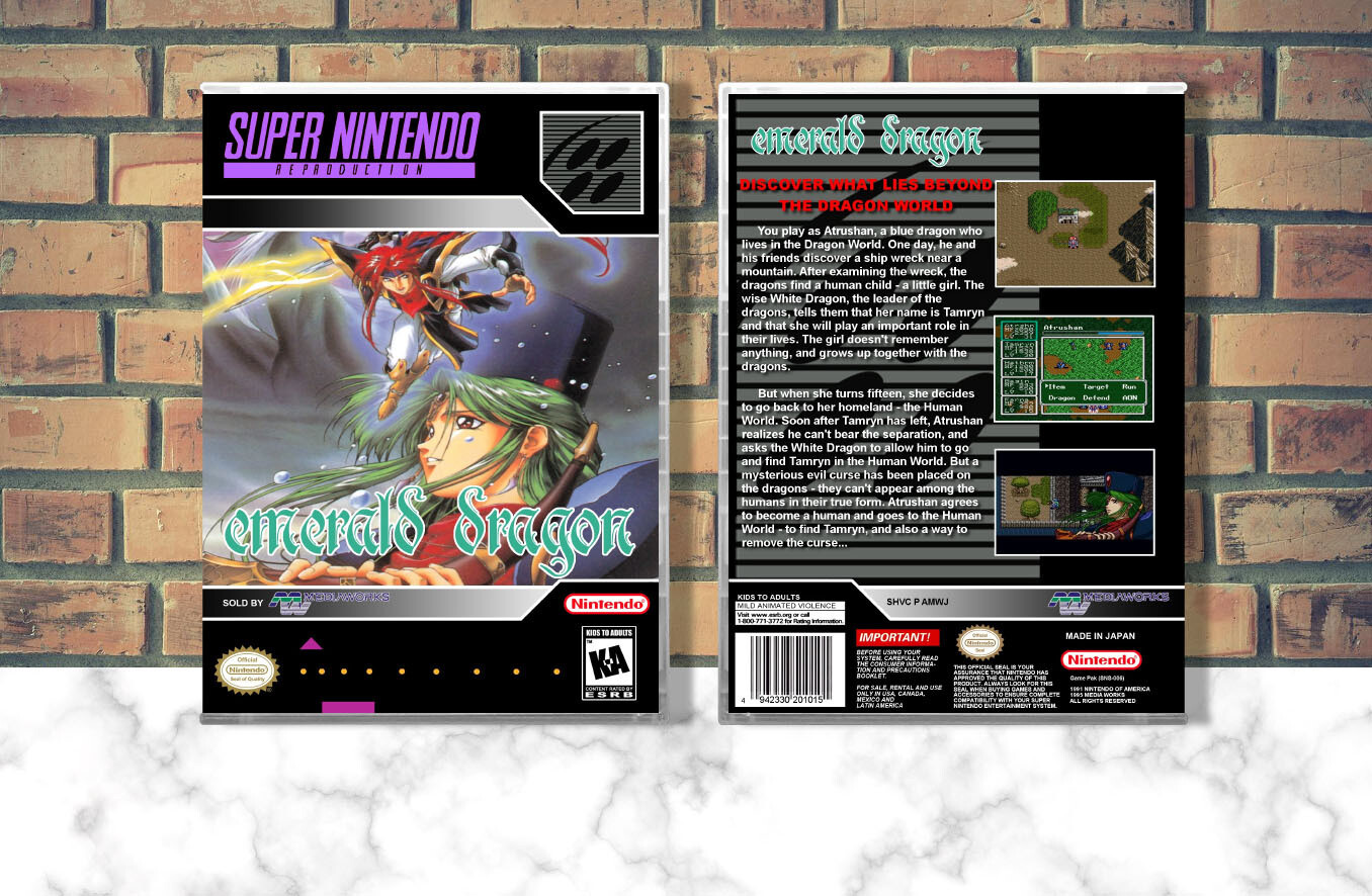 Emerald Dragon (Repro Spine), Case Color: CLEAR (Transparent)