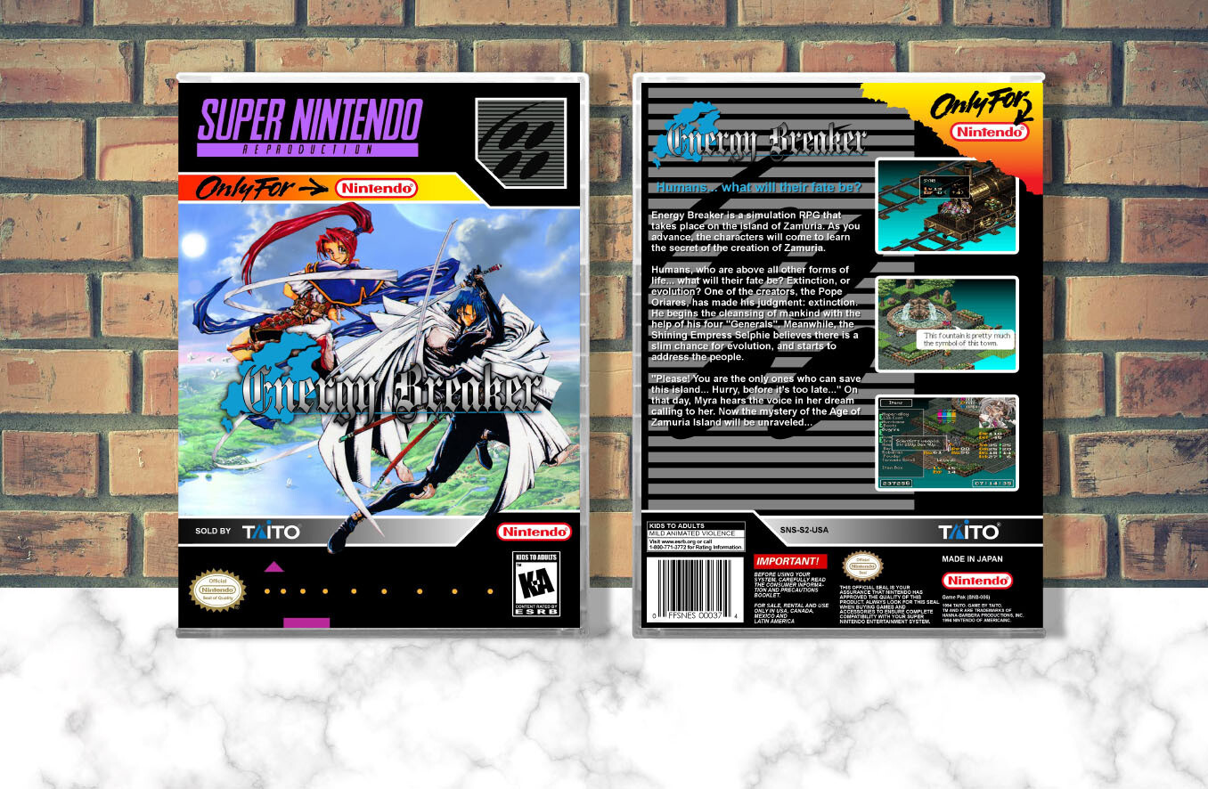 Energy Breaker (Repro Spine), Case Color: CLEAR (Transparent)