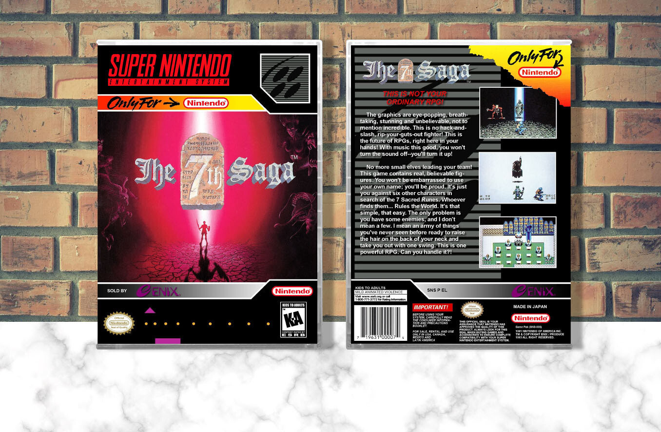 7th Saga, The, Case Color: CLEAR (Transparent)