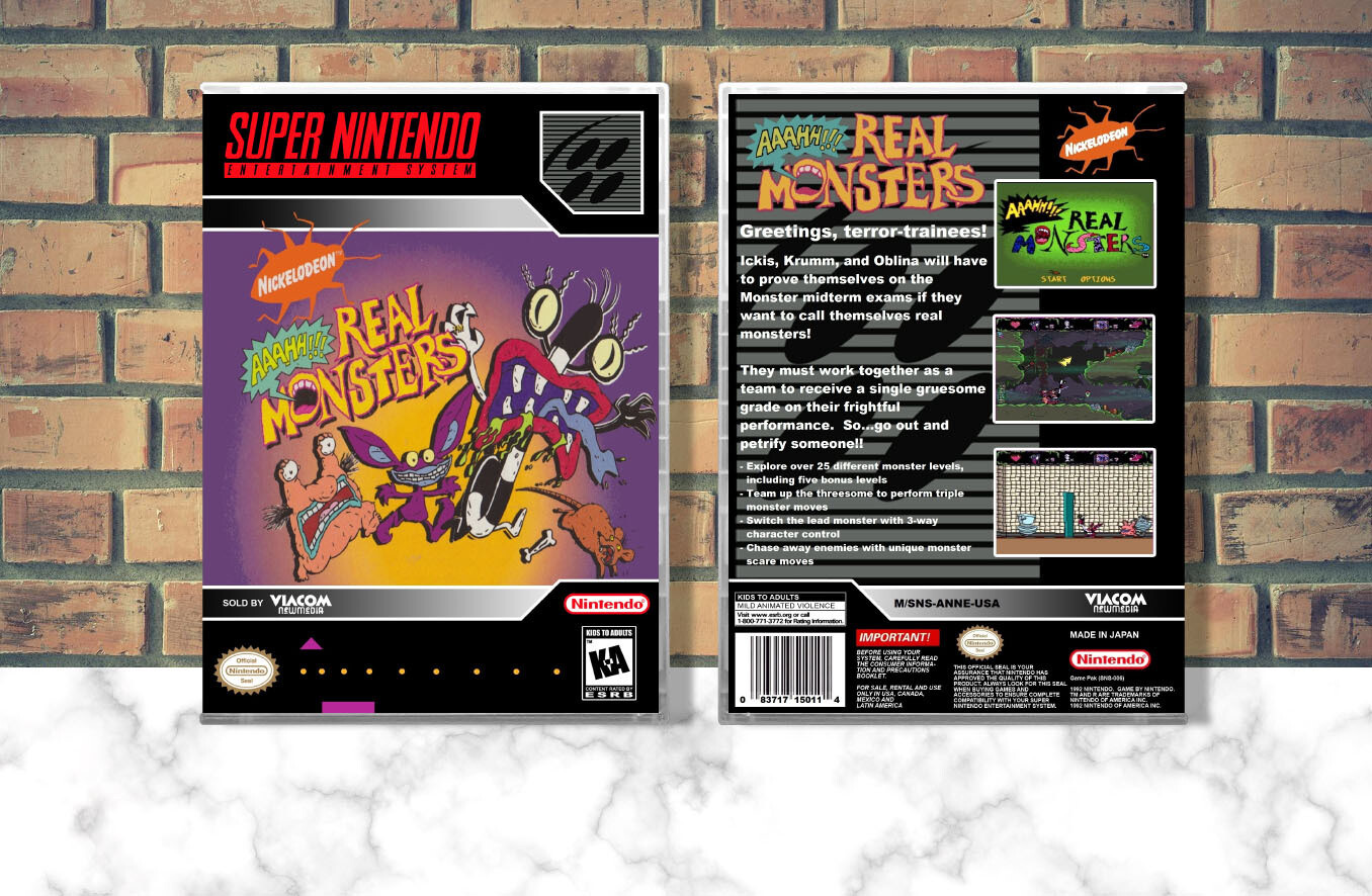 AAAHH!!! Real Monsters, Case Color: CLEAR (Transparent)