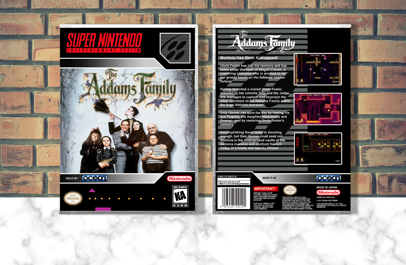 Addams Family, The, Case Color: CLEAR (Transparent)