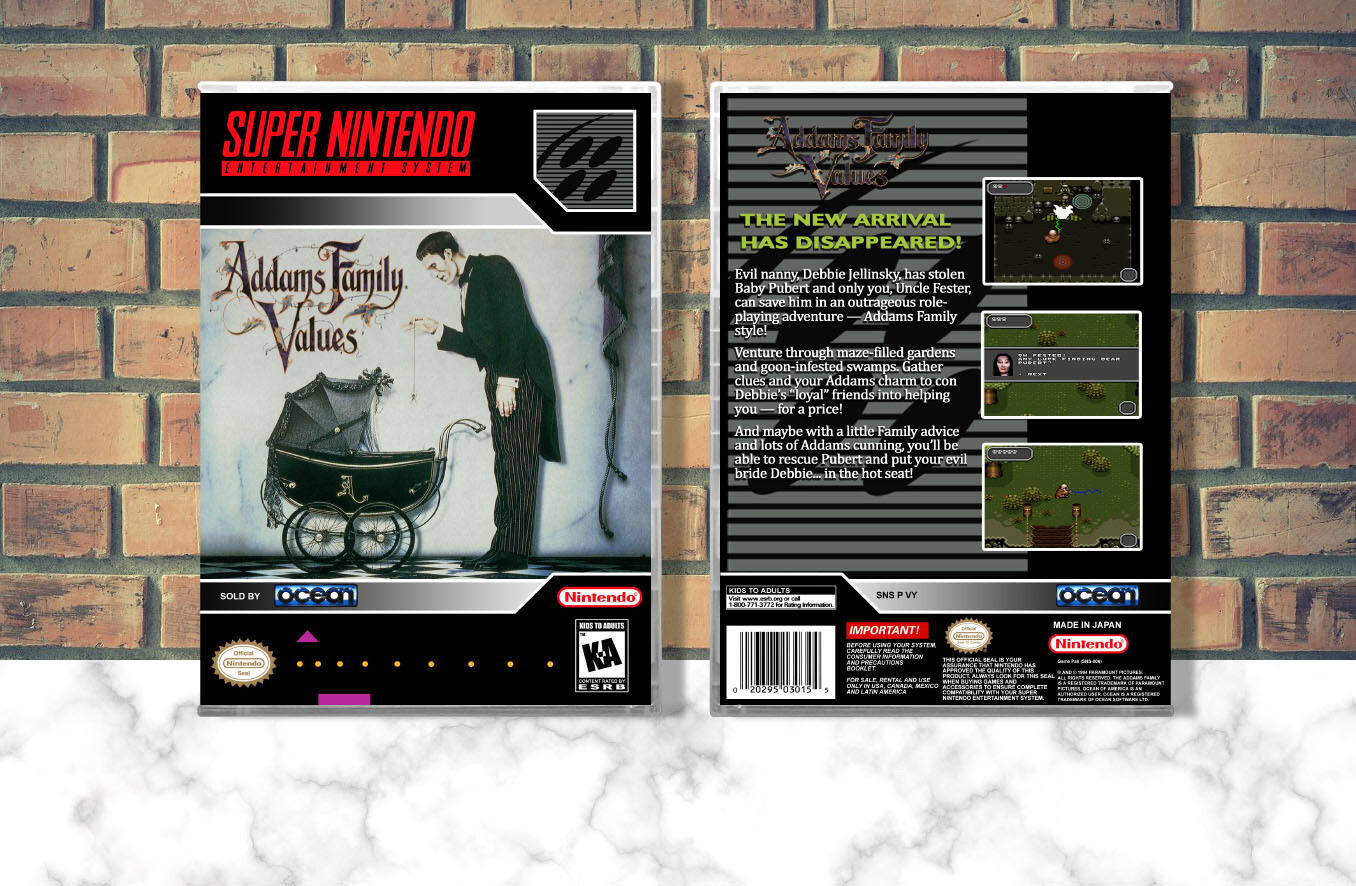 Addams Family Values, Case Color: CLEAR (Transparent)